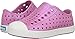 native Kids' Jefferson Iridescent Child Shoe, Malibu Pink/Shell White/Galaxy Iridescent,  8 Medium US Toddler