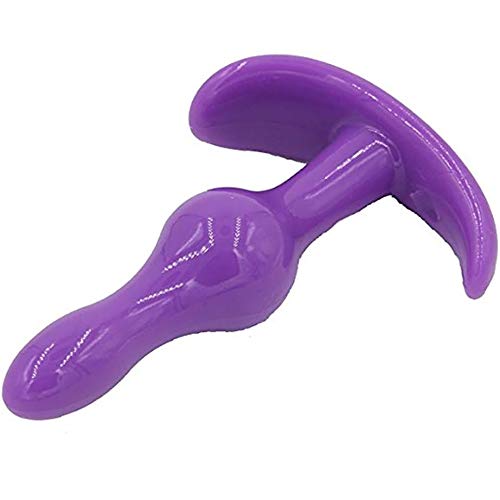 Bu~tt P~lu~g T-bar Base Kit - Training Toys - Erotic Games Role Play - Womens Stimulator - 4 pcs Beginners Anales Set - Best Idea for Gift to Him - Purple