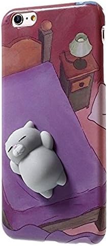 iPhone SE Case ,Fast Jewelry Innovative Exquisitely Cat Pattern Designed Squishy Animal Squirm Anxiety Reliever Soft TPU Shell for iPhone 5 5S SE (Style 3)