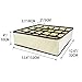 2 Pack Socks Drawer Closet Organizer-24 Cell Collapsible Dividers Storage Boxes For Storing, Towels, Ties (Beige)