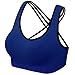 BRLIDO Sports Bra for Women Medium Support Cross-Back Fitness Yoga Bras