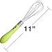 Shaaz's 11 Inch Stainless Steel Balloon Whisk with Silicone Handle gives Better Grip is the Best Kitchen Utensil for Blending Whisking Mixing Whipping Beating Stirring. Perfect Mixer Frother Blender
