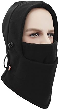 AIRLY Adult Winter Windproof Mask Heavyweight Balaclava for Skiing, Snowboarding, Motorcycling Winter Sports ( Color : Black , Size : One size )