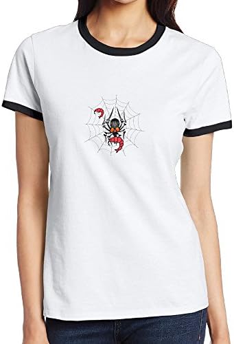 Shanxianp Spider Women's Color Short-sleeved Round Collar T-shirt
