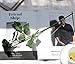famibay 10pcs Artificial Flowers Rose Bouquets Vintage Fake Silk Rose Flowers with Leaf and Plastic Stem for Home Wedding Party Mother’s Day Garden Hotel Decoration Black