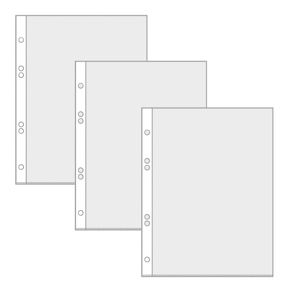 VELOFLEX A435531 Transparent Wallets DIN A5 Pack of 30 75 µm Indelible Document Wallets Made of Crystal Clear Polypropylene Film