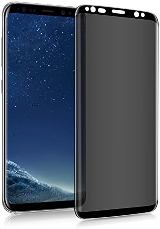 Galaxy S9 Screen protector, First protection S9 Privacy Tempered Glass Anti-Spy [3D Curved][Case Friendly] Screen Protector Shield For Samsung Galaxy S9 (Black)