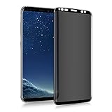 OZOP E-COMMERCE 3D Galaxy S8 Screen Protector Privacy Anti-spy Tempered Glass Screen Film 9H Hardness Anti-Scratch Anti-Peep Shield for Samsung Galaxy S8, Easy Install Bubble Free (Black28)