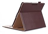 ProCase Google Pixel C Case, Leather Stand Folio Case Cover for 2015 Google Pixel C Tablet 10.2 inch, with Multiple Viewing Angles, auto Sleep/Wake, Document Card Pocket (Brown)