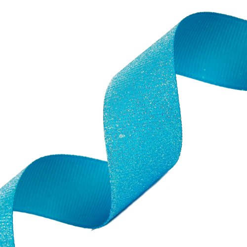 Morex Dazzle Glitter Grosgrain Ribbon, 7/8-Inch by 5-Yard, Turquoise - //medicalbooks.filipinodoctors.org