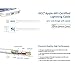 iXCC 10ft Extra Long Apple MFi Certified Lightning 8pin to USB Charge and Sync Cable for iPhone SE/5/5s/6/6s/7/Plus/iPad Mini/Air/Pro -White