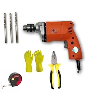 TOOLSCENTRE TC-10A Plastic 300 W Drill Machine Kit, Blue