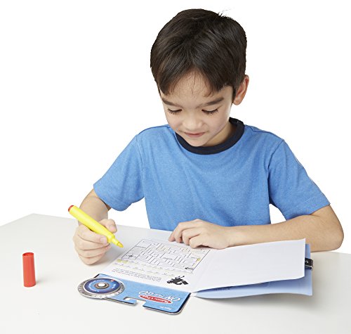Melissa & Doug On the Go Spy Mystery Secret Decoder Book With Decoder Wheel and Magic-Reveal Pen