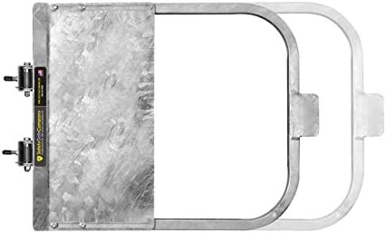 Galvanized Self-Closing Gate for Square or Round Post Mount 23-29" • 100% USA Made
