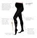 One Pair Preggers Maternity Footed Tights (Black/Medium) - gradient Compression Hosiery to Improve Circulation and Prevent Swelling