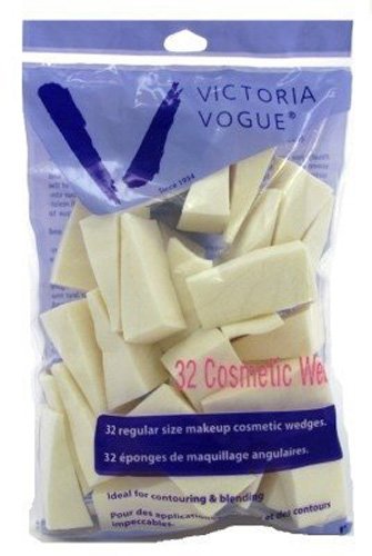 Victoria Vogue Cosmetic Wedges 32 Count Regular Size