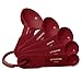 KitchenAid Plastic Measuring Spoons, Set of 5, Red -