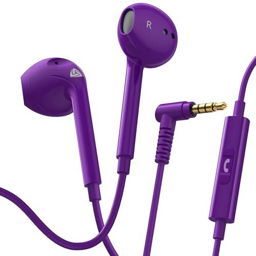LUDOS Zenith Wired Earbuds in-Ear Headphones Purple