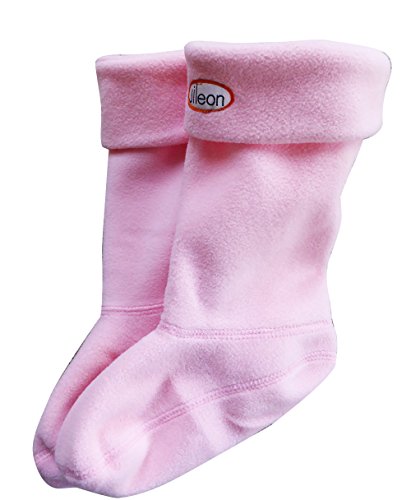 Jileon Warm and Cozy Rainboot Liners for Boys and Girls - 2 Colors (Pink Small) - Thumbnail 4