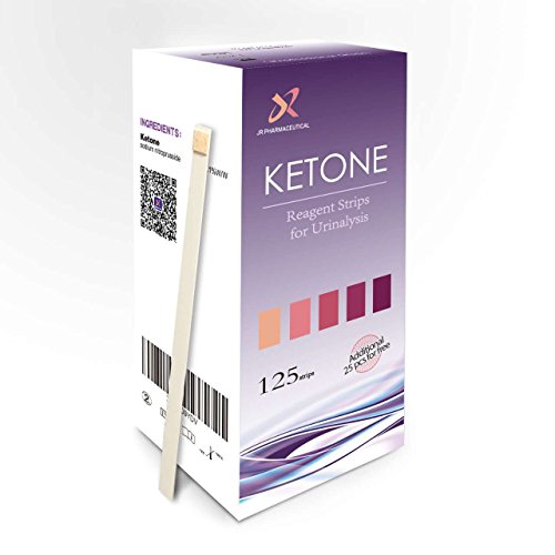 JR Ketone Test Strips, 125 Strips, Ketone Urine Test * Perfect for Ketosis, Diabetics, Paleo & Atkins Diet