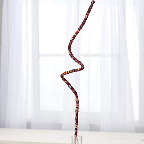 Factory Direct Craft Wired Orange Black Sequin Accent Stems | 4 Stems Indoor Decor