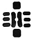 Jadedragon Universal Tactical Airsoft Helmet Accessories Cs Helmet EVA Pads 19pcs set For FAST/ACH/MICH/Motorcycle Helmet Black