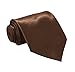 Soophen NEW Mens Necktie SOLID Satin Neck Tie Brown