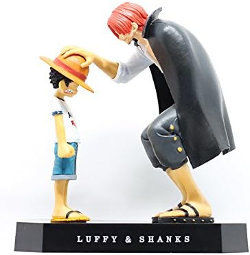 One Piece Action Figures Anime Straw Hat Luffy Shanks Red Hair Ornaments Gift Doll Toys 17.5cm Child Luffy Models PVC Collection