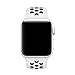 Sport Band for Apple Watch 42mm,MOSKO Soft Silicone Strap Replacement Wristbands for Watch Sport Series 3 Series 2 Series 1(Pure Platinum/black )