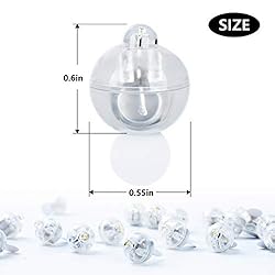100pcs Mini Round Flash LED Ball Lamp Balloon