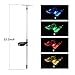 Dolucky 4-Piece Floral Landscape Accent Set - 16 Oversized Lily Blossom Decor with Multicolor LED Illumination for Patio, Lawn and Yard Enhancement. Weather-Resistant Auto-Glow Blossoms