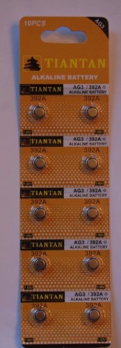 30 pcs AG3 Card 1.5v Alkaline Battery Compatible with 192 384 392 392A 92A CX42 AG3 G3 GP192 L736 LR41 LR736 SR41 SR41SW V36 V36A V3GA plus Hillflower Coupon