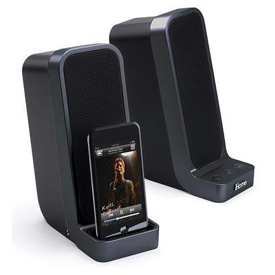 iHome iH69 Computer Stereo Speaker System with Dock for iPod (Black)
