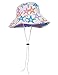 SunBusters Girls Bucket Hat (UPF 50+), Purple SeaStarberry, Medium