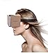 Cardboard Virtual Reality Glasses, Includes Head Strap, Suction Cup Mount for Secure Phone Placement + Nose & Forehead Padding, Compatible with iPhone, Samsung Galaxy & More