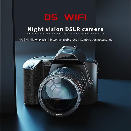 Digital Camera, 4K 64MP 16X Digital Zoom HD Vlogging Camera, 3 Inch Color Display, 4800mAh Large Battery, for Teens Adult Beginner Boys Girls Seniors