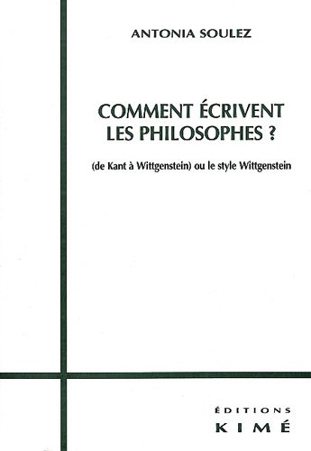 Comment écrivent les philosophes ?