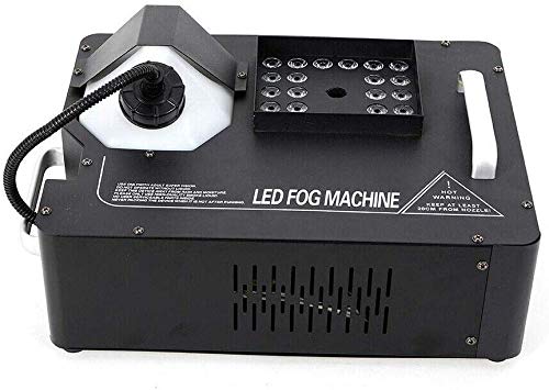 DONNGYZ Fogger Fog Smoke Machine Wireless Remote RGB 3 in 1 24 LED DJ Stage Effect Vertical Spray Fog Smoke Machine Up Spray DMX 1500W 110V Suitable for Stage Concert Wedding Party(US Stock)