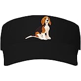 Wisedeal Beagle Sport Sun Visor Hats Ball Caps Adjustable Empty Top Baseball Sun Cap for Men Women