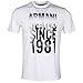 Armani T Shirt AJ Since 1981 in White-L