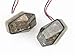 2x JDM Style Flush Mount Smoke Lens 15 Amber LED Turn Signal Light Blinker Indicator For Suzuki GSX-R 600 750 1000 01-06