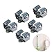 OUNONA 10pcs Broom Mop Holder Wall Mounted Garden Storage Rack (Grey)