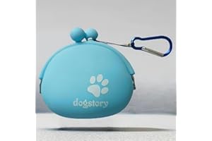 Portable Pet Snack Bag, 1pc Pet Training Treat Pouch with Carry Loop for Backpacks, Handbags, and Waistbelts, Blue