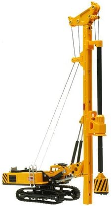 Mini Butterball 1: 64 Scale Rotary Drilling Rig Model Toy Alloy Metal Engineering Construction Vehicles Truck Decoration Classic Toys Education Kids Toy Yellow