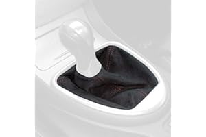 RedlineGoods Shift Boot Compatible with Infiniti G37 (V36) 2008-13. Tailor Made - not Universal. Genuine top-Grade Italian Black Leather with Blue Thread