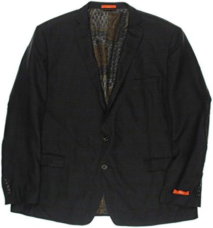 Tallia Mens Plaid Long Two-Button Suit Jacket Multi 56L
