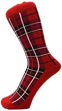 Ladies Ankle Red Checked Tartan Socks