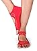 Yoga Socks for Women Non Slip, Toeless Non Skid Sticky Grip Sock - Pilates, Barre, Ballet (Red Gala)