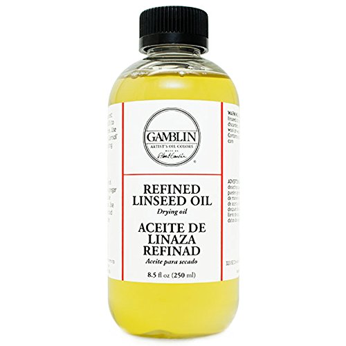 Gamblin 8.5 Oz Refined Linseed Oil (ANG06008)