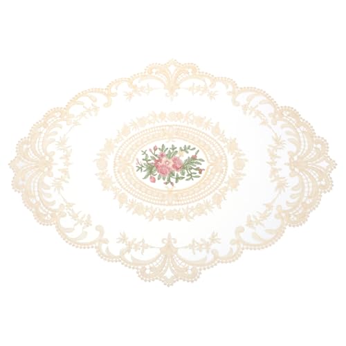 Oval Embroidered Lace Placemat